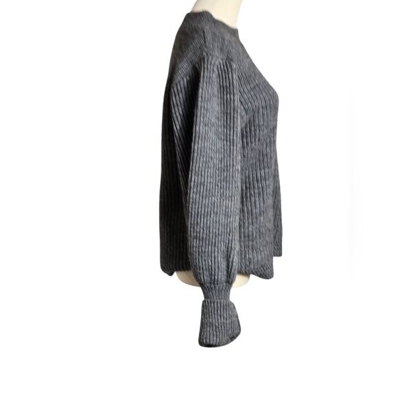 Linea Maglia Gray Alpaca Wool Blend Italian Sweater - Picture 4 of 9